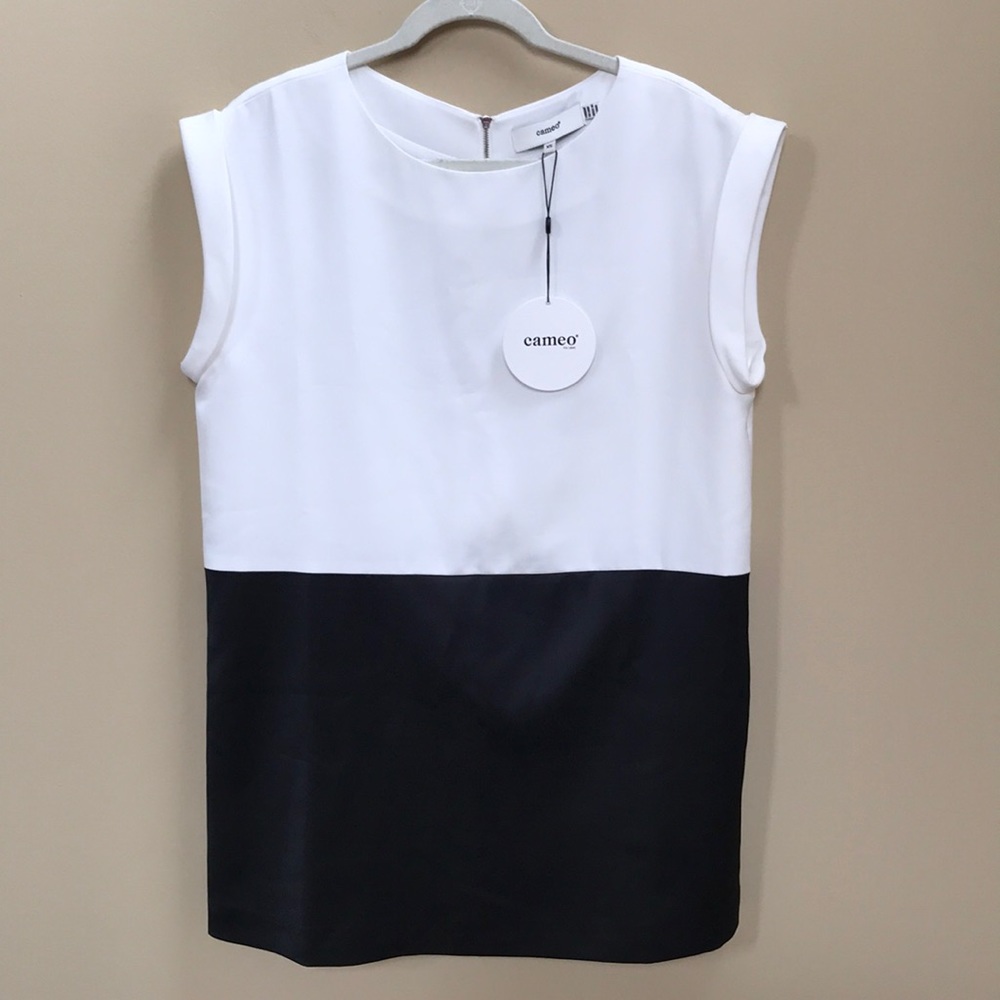 Nasty Gal black and white dress